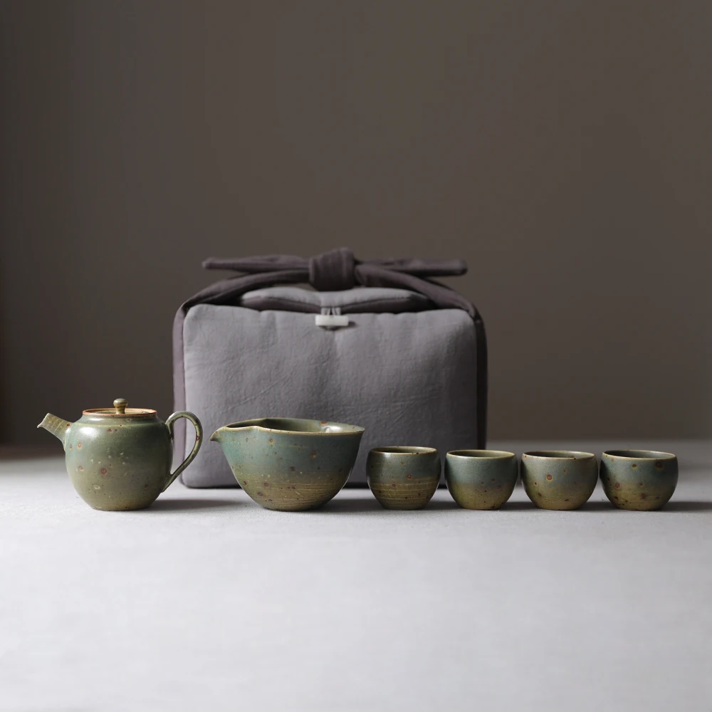 Multifunctional Travel Cloth Storage Bag Teapot Teacup Set Accessory Hand Bag Cotton Linen Tea Cozies Tea Set Accessories ZH564 tea storage bags