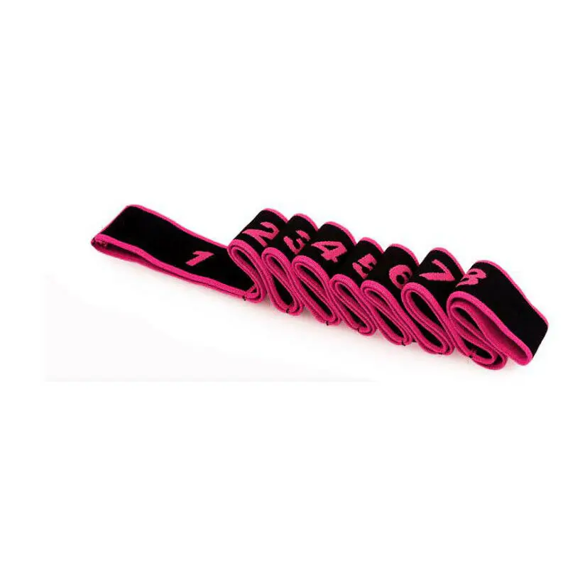 Бургундия 4x90cm Cotton Yoga Resistance Band Loop Pilates Stretch Strap Home Gym Training Belt Leg Fitness Exercise Workout - Цвет: Бургундия