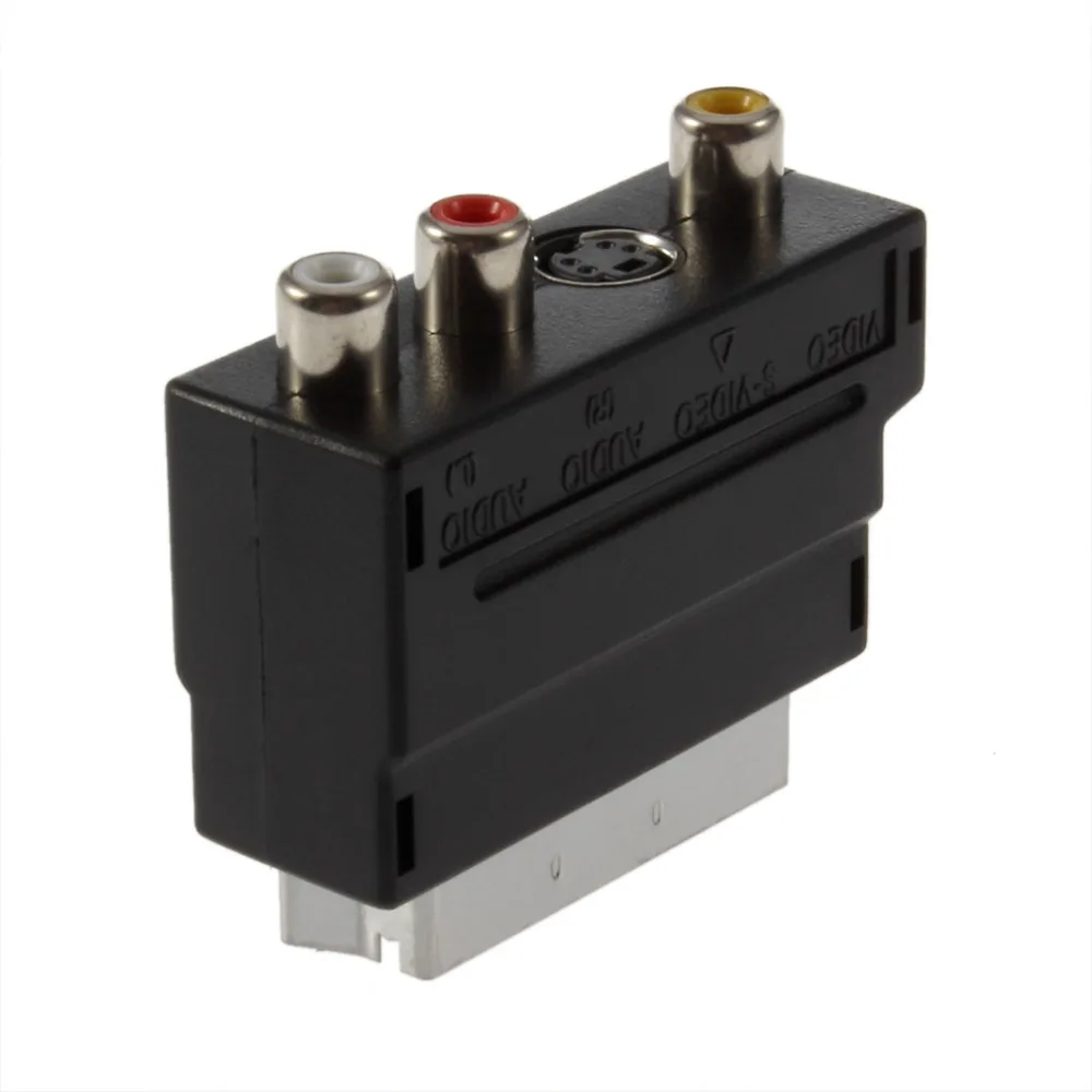 

Brand S-Video AV TV Audio Adapter RGB Scart to Composite RCA hot new