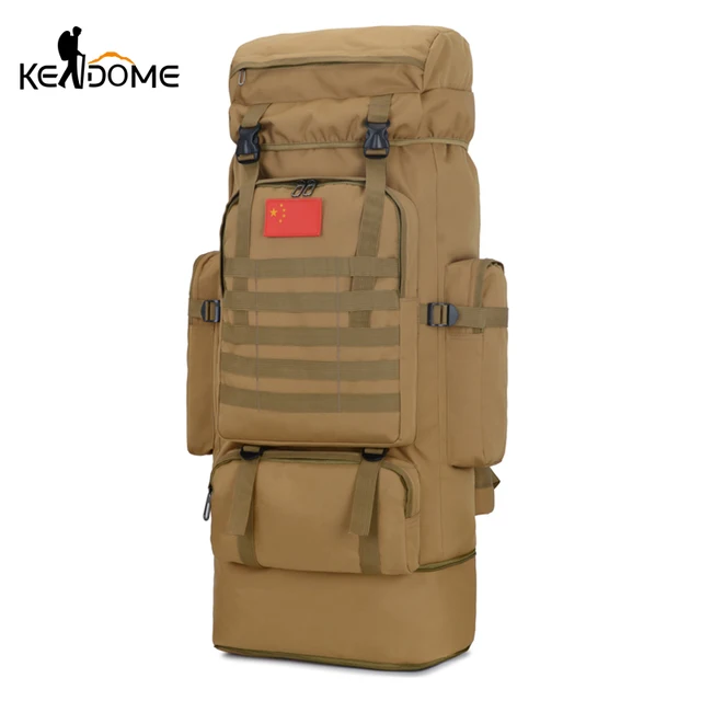$US $23.51  85L Military Tactical Camping Backpack Hiking Climbing Knapsack Rucksack Utility Nylon Bag Sport Ar