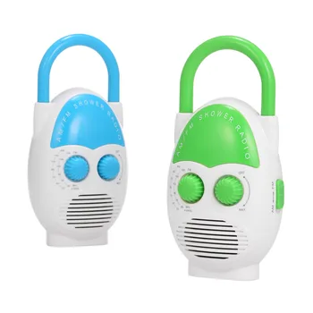

Mini AM / FM Shower Radio Bathroom Water-resistent Portable Radio Hanging Music Radio with Built-in Speaker Shower Radio