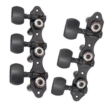 

6pcs Metal Tuning Pegs Keys 3+3 1:18 Gear Ratio for 6 Strings Classical Guitar