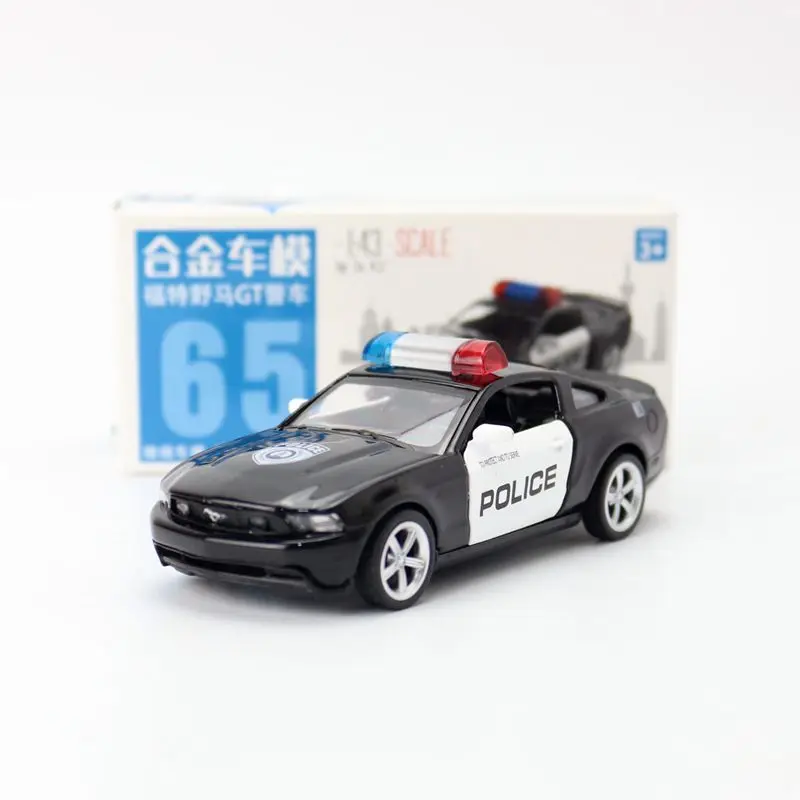 Масштаб 1:43 литая Игрушечная модель автомобиля Форд Мустанг GT супер полиция