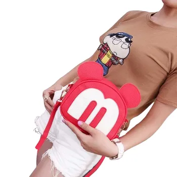 

2020 Lovely Mickey Bag Children Girls Bag Fashion Single-Shoulder Cross Body Small Cute Bag