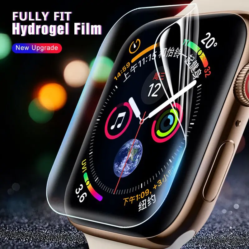 Защитная пленка для Apple Watch 4 Гидрогелевая пленка на весь экран не стекло для iWatch 4 Seires пленка изогнутый край стекло 38 44 42 40 мм