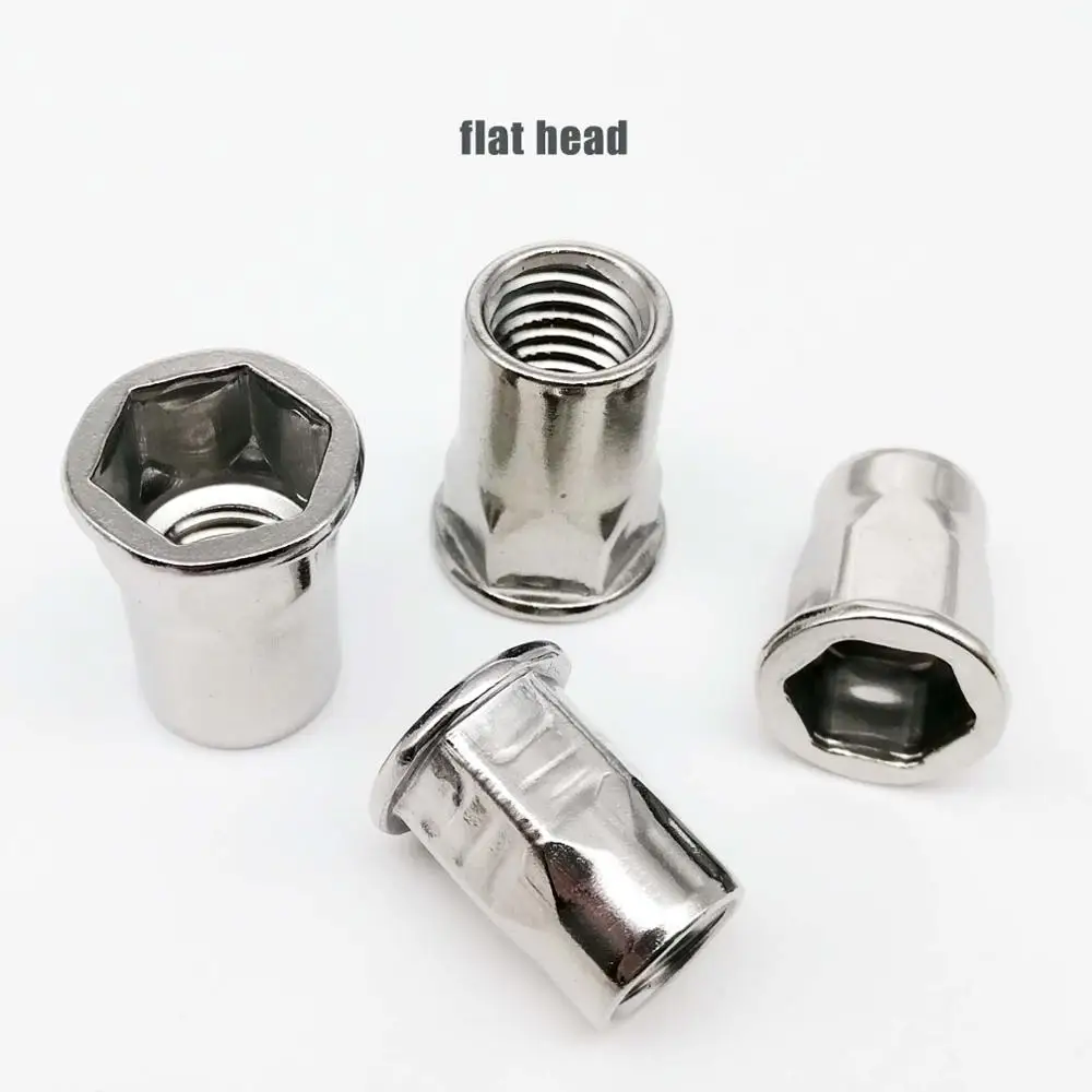 3MM 4MM 5MM 6MM 10MM 12MM NEW Carbon Steel 304 Stainless Rivet Insert Clinch nut 