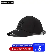 Metersbonwe бейсбольная кепка мужская шляпа для мужчин индивидуальная трендовая надпись вышивка хип кепки в стиле поп уличная мода ремень Кепка