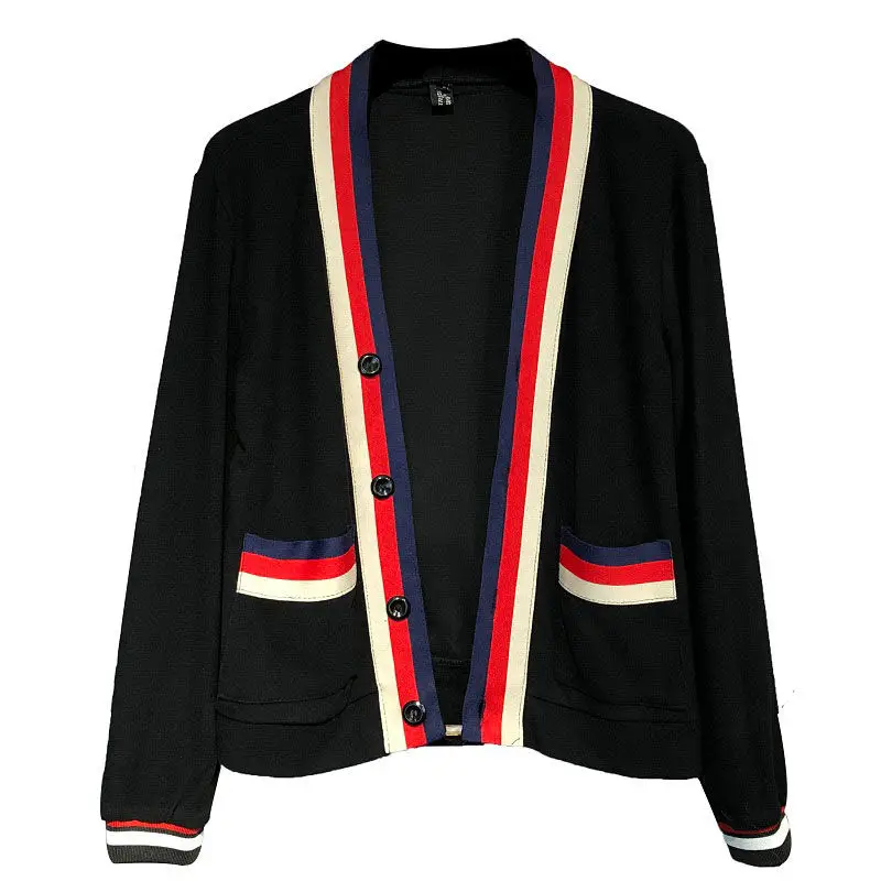 

Men's sweater early autumn knitted cardigan jacket men's popular brand net red with long sleeve loose casual men's jacket