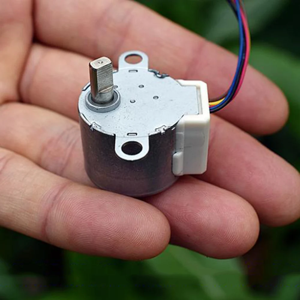 Мини 4 фазный 5 проводной Шаговый двигатель маленький 24BYJ DC 12V шаговый механизм d