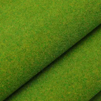 

2Pcs 50x100cm DIY Flocking Lawn Turf Paper Lawn Fake Grass Mat Building Train Sand Table Model Material Garden Decoration