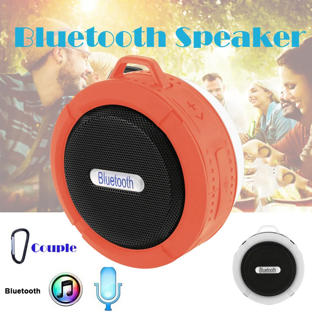 Bluetooth динамик водонепроницаемый портативный открытый беспроводной мини громкий динамик s с присоской пряжкой чашки для iphone samsung# YL5