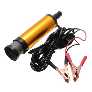 

12V 24V 38mm Electric Aluminum Alloy DC Fuel pump Portable Submersible Pump Diesel Pump Transfer Pump 12L/min Oil Engine Pump