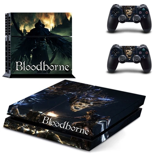 Виниловая Горячая игра Bloodborne крышка наклейки для PS4 playstation 4 консоль и 2 контроллера кожи наклейки игровые аксессуары - Цвет: GYTM0040