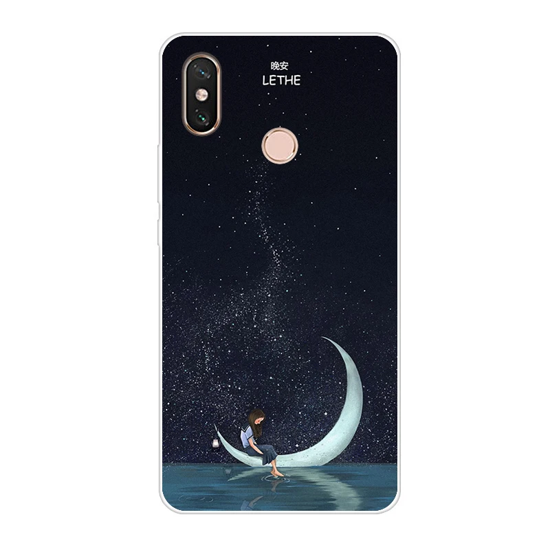 Флуоресцентный зеленый Чехол для Xiaomi mi Max 3, мягкий силиконовый чехол из ТПУ с цветочным рисунком для Xiao mi xiomi mi Max 3, 64 ГБ, 128 ГБ, Max3 Pro, задняя крышка для телефона - Цвет: Флуоресцентный зеленый
