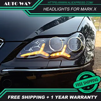 

Car Styling For Toyota Mark X headlights ALL led Reiz 2005-2009 Led head lamp ALL LED Mark X Headlight Daytime Running Lights