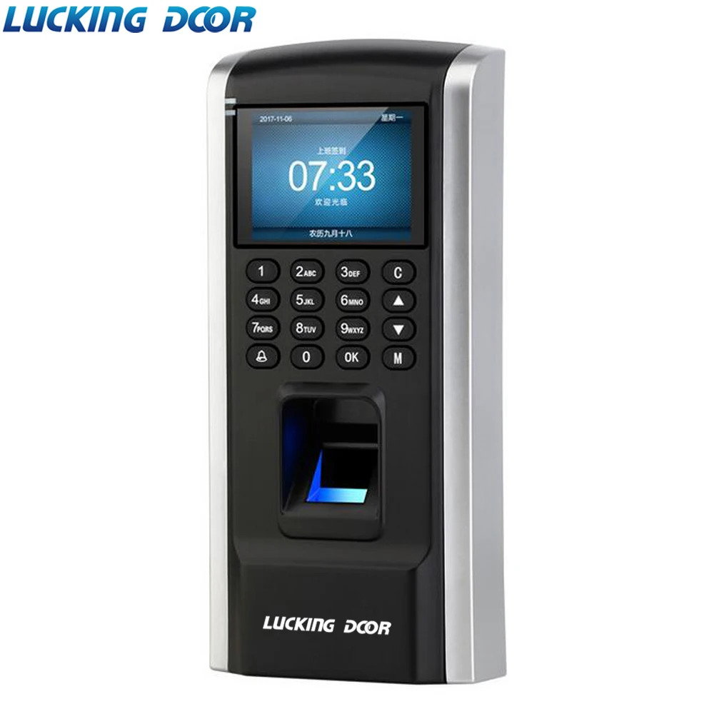 

LUCKING DOOR Fingerprint Access Control Employee Time Attendance RFID Biometric Access TCP/IP USB port