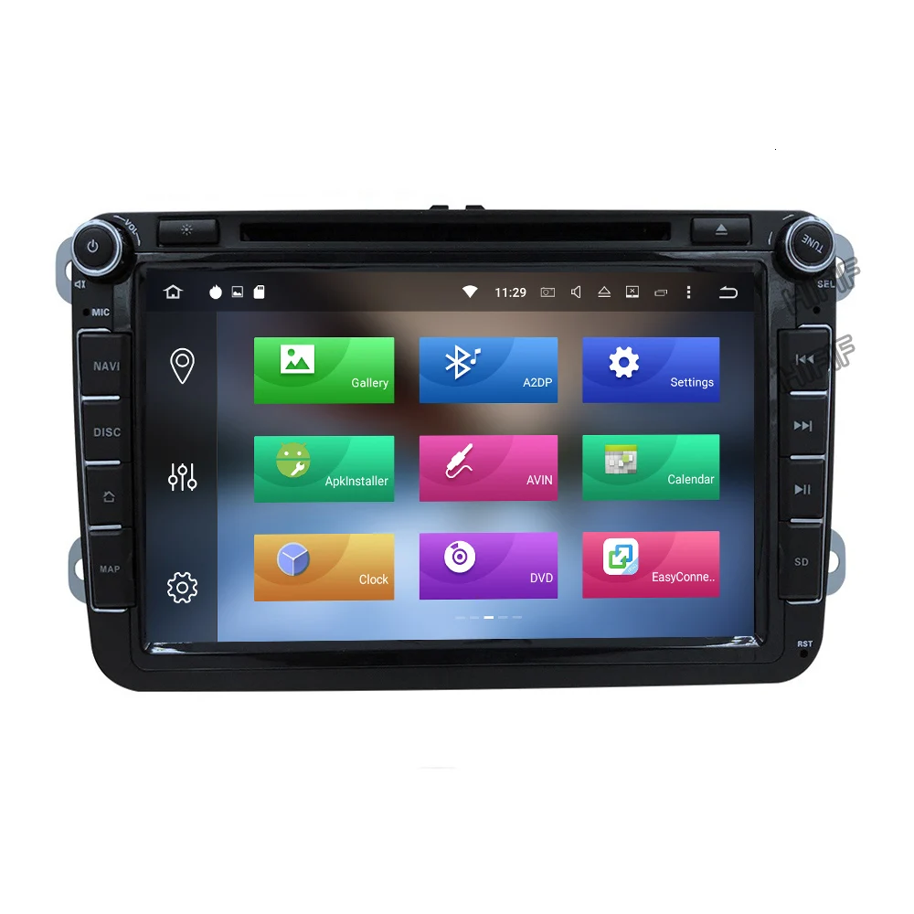 Excellent IPS DSP Android 9.0 2 din multimedia PLAYER For VW passat CC 3C b5 b6 golf 5 6 polo tiguan Turan Seat Altea Toledo BORA RADIO 2