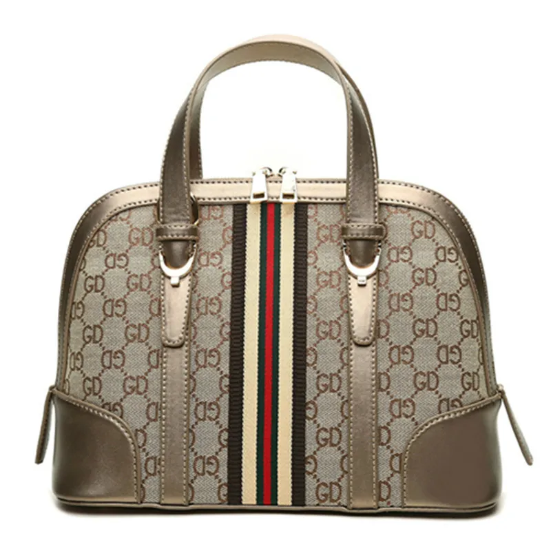 

Retro Trend Handbags 2019 New Fashion Shell Bag Shoulder Messenger Bag Stitching Canvas Bag Portable J&M66044