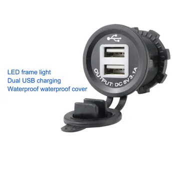

Outlet 5V 3.1A/1A Cigarette Lighter Dual USB Charger LED Car Cigarette Lighter Socket 2 Port Power Adapter