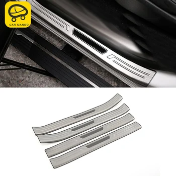

CAR MANGO For peugeot 5008 2017-2020 Car Door Sills Scuff Plate Trim Welcome Pedal Threshold Car accessories Stickers