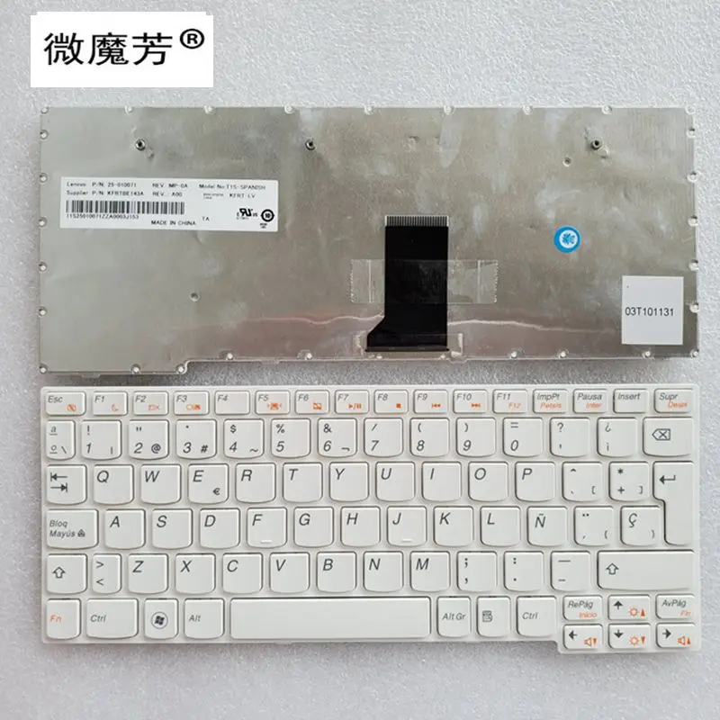 Клавиатура для ноутбука LENOVO IdeaPad S10-3S S10-3 S100 U160 U165 M13 E10-30 белая | Компьютеры и офис