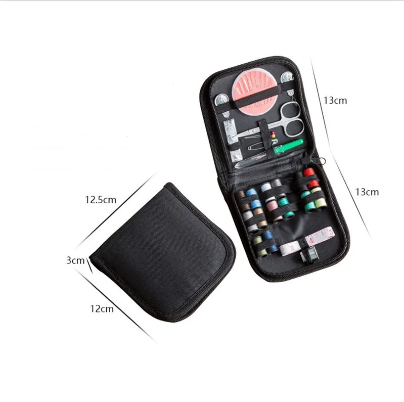 10Pcs/pack Travel home sewing diy kit case needle thread tape scissor set hand craft accessories