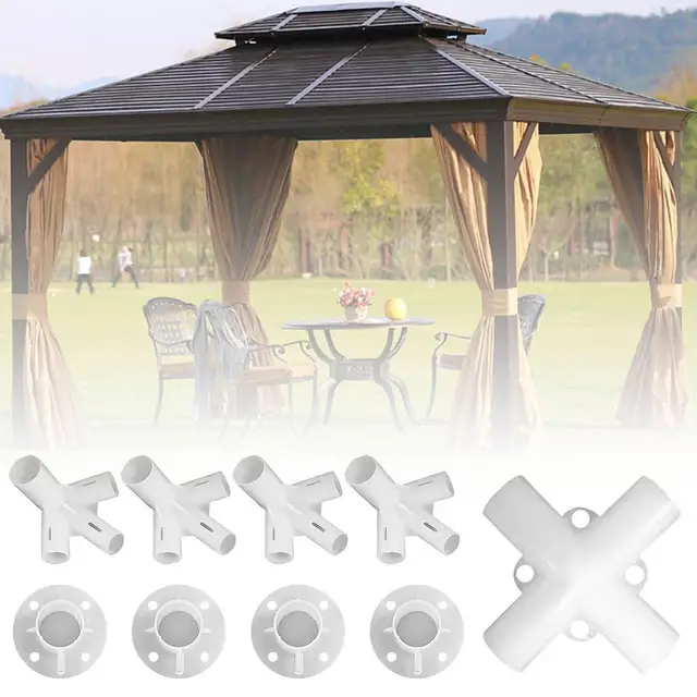 9Db Forró Pótalkatrészek 3X3 M -Es Pavilon Napellenző Sátor Láb Sarokközpont Csatlakozó 25/19 Mm Alkatrészek Kültéri Kemping - Image 4