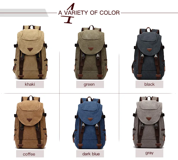 Wholesale backpack laptop fashion custom back pack young backpack school canvas bags