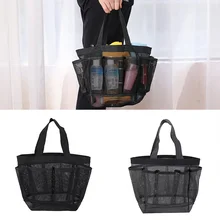 

Portable Mesh Shower Caddy Quick Dry Shower Tote Hanging Bath & Toiletry Organizer Bag 9 Storage Pockets Double Handles Coll Hot