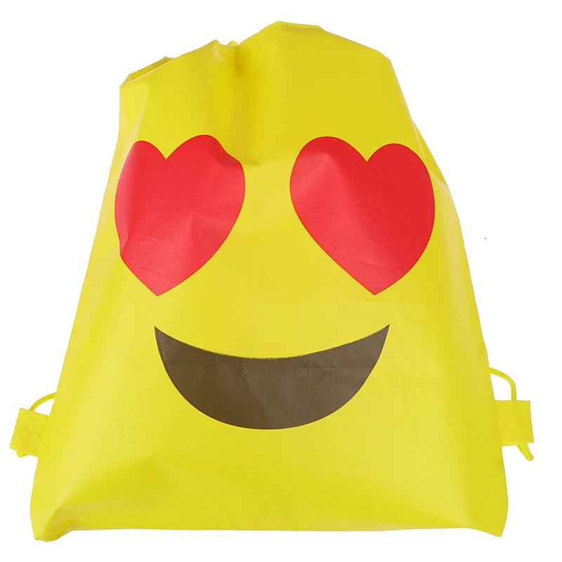 1 шт. отправка случайным образом выразительный нетканый мешок на шнурке рюкзак подарочные сумки детские дорожные школьные украшения