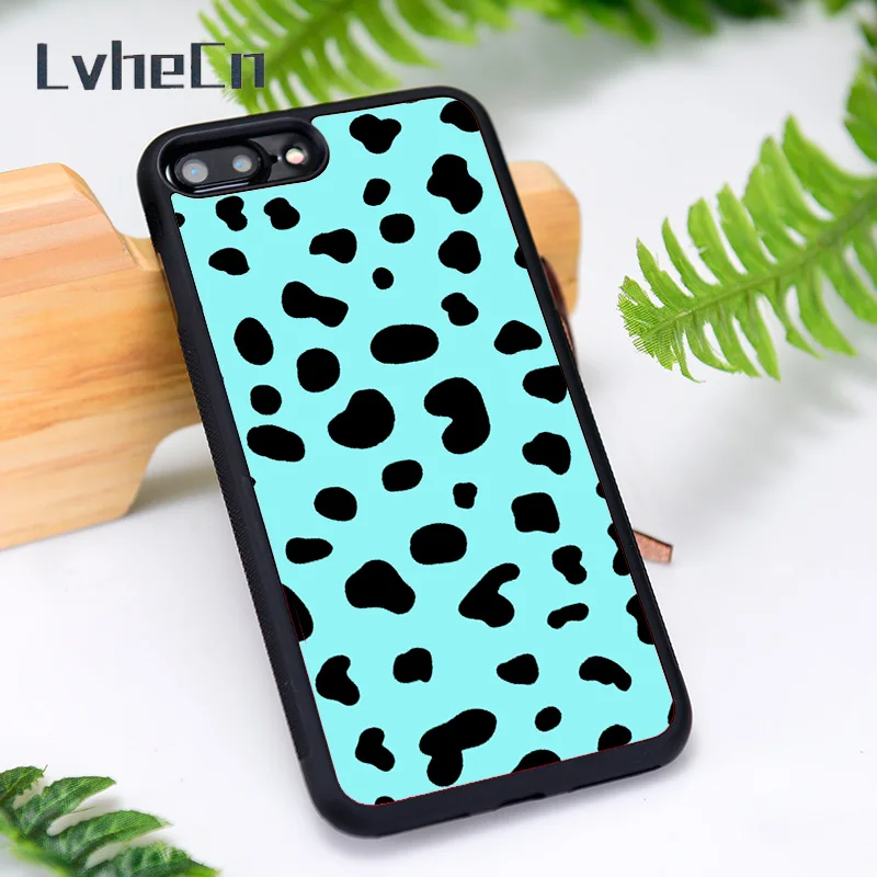LvheCn Silicone Rubber Phone Case Cover for iPhone 6 6S 7 8 Plus X XS XR 11 12 Mini Pro Max Moo moo blue | Мобильные телефоны и