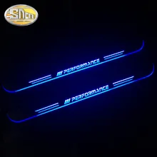 SNCN водонепроницаемый акриловый движущийся светодиодный приветственный автомобиль педаль накладка педаль порога дорожка светильник для BMW E60 F10 F18 2004