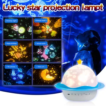 

Led Rotating Night Light Projector Starry Sky Star Master Children Kids Sleep Romantic Led Usb Projector Lamp Child Gifts