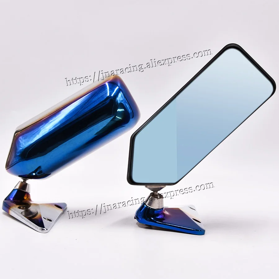 2PCs Racing Car Rearview Mirror with Blue Burnt Drift Side View Mirrors | Автомобили и мотоциклы