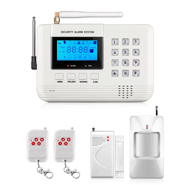 $14.57 Fuers Q2 Alarm System Security Home Wireless Mobile Intelligent Digital Signal Processing Remote Intercom GSM PSTN Alarm System
