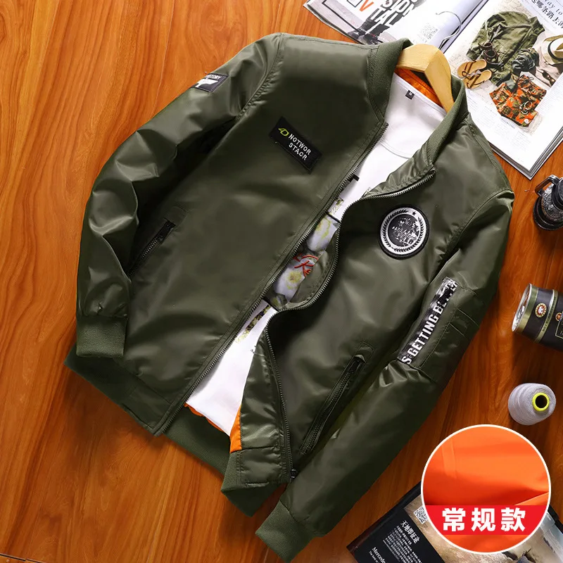 

Autumn New Style MEN'S Jacket Stand Collar Baseball Uniform Youth Korean-style Trend Air Force Flight Suit MEN'S Outerwear