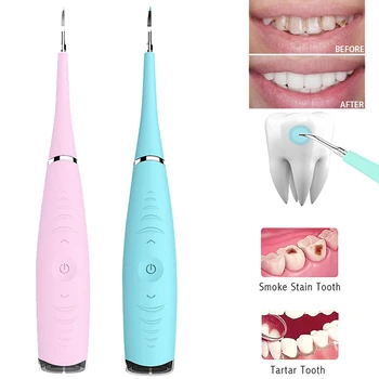 

Portable Tooth Calculus Remover Electric Sonic Dental Scaler Tooth Stains Tartar Tool Dentist Teeth Whitening Oral Hygiene Kit
