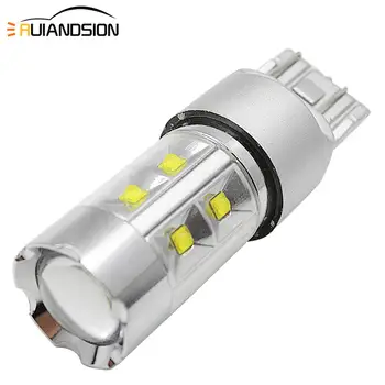 

1pc 70W/100W T20 7443 W21/5W 14SMD XB-D LED Auto Brake Lights 21/5w Car DRL Driving Lamp Stop Bulbs Turn Signals White DC 12-24V