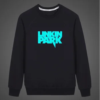 

Fluorescent Luminous Rock band Linkin Park Boy Girl Sweatshirt 2019 Men Autumn Coat Unisex Hoodie Children Casual Crewnecks