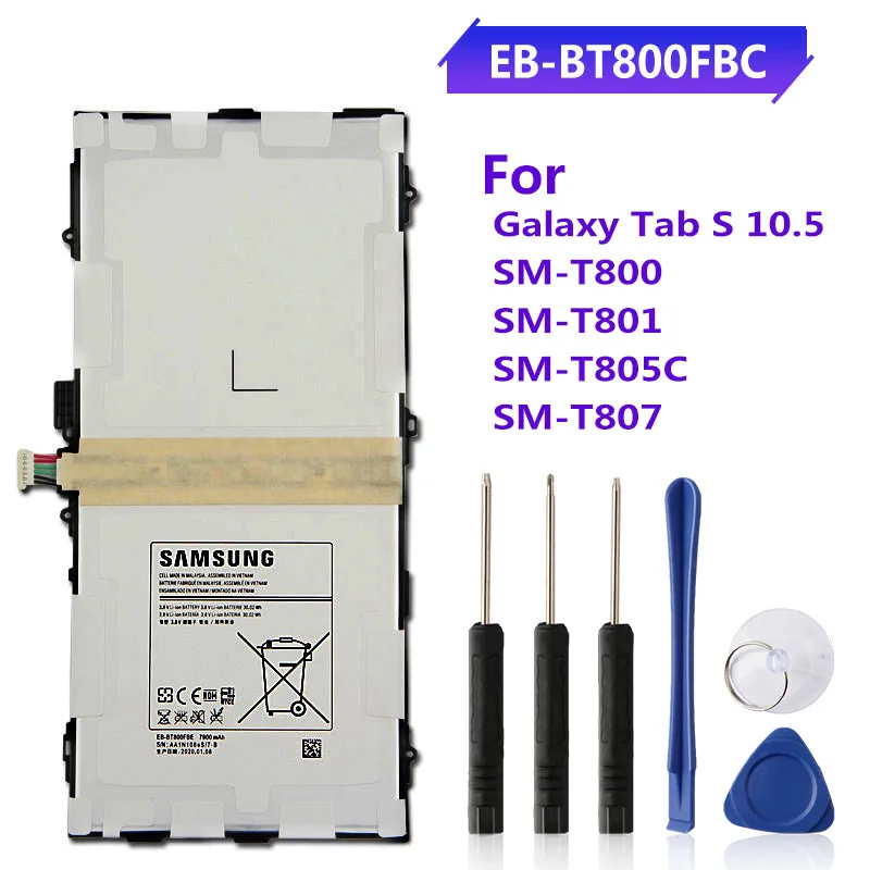 Оригинальная Аккумуляторная батарея для Samsung GALAXY Tab S 10 5 Φ P7500 P601 P5220 4 T531 note10 1