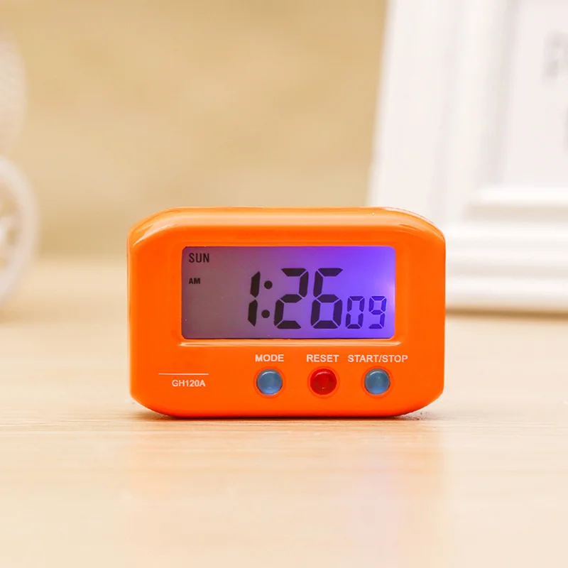 Мини-Будильник 5 цветов меняющийся Цифровой настольный электронный гаджет Цифровой Будильник ночной светящийся прямоугольник детские часы домашний декор