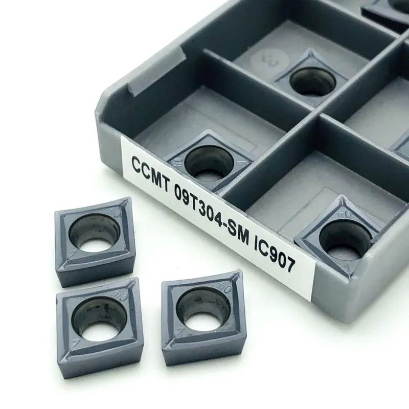 

Cutting Insert CCMT09T304-SM IC907/IC908 CNC Lathe Tool Machine Tool Parts Internal Turning Tool CCMT 09T304 Turning Inserts