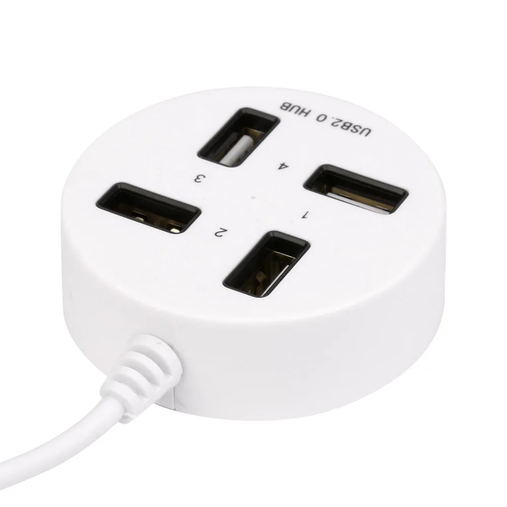 4 портовый USB 2 0 сплиттер концентратор с входным портом постоянного тока