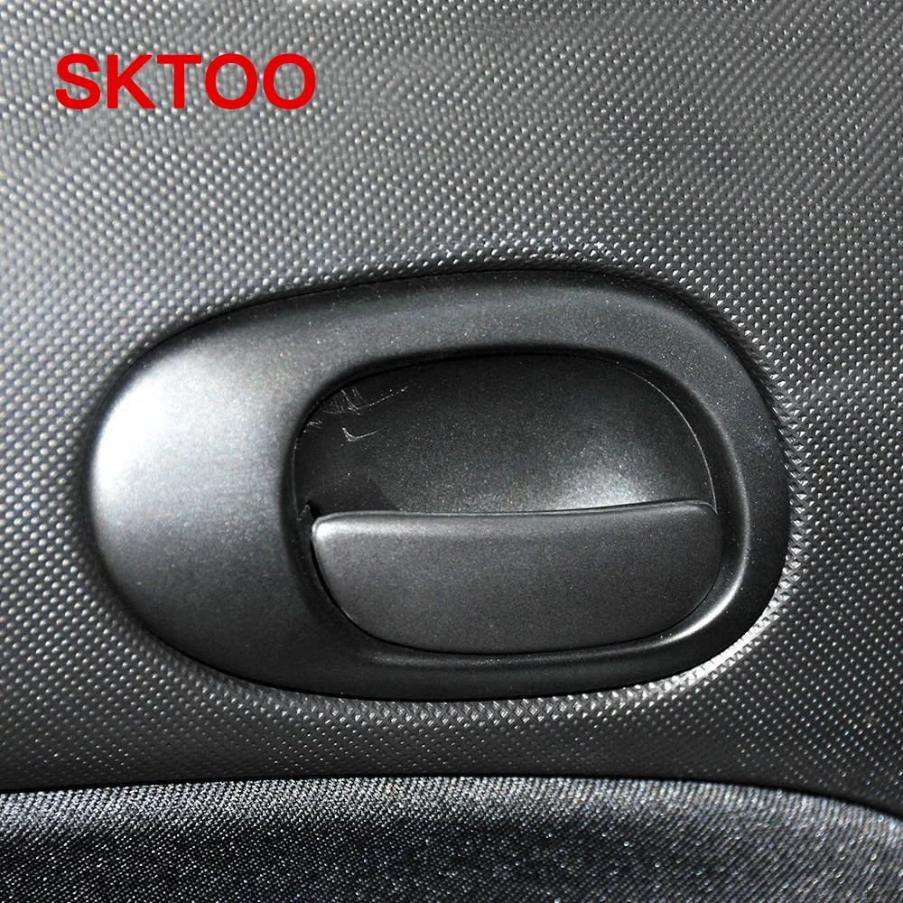 

SKTOO 4pcs Door handle frame For Peugeot 206 207 Citroen C2 left and right door handle Door inner handle frame Black