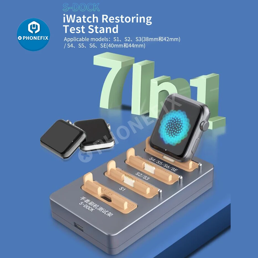 

JCID AIXUN S-DOCK Recovery Tool S1 S2 S3 S4 S5 S6 SE For iWatch iBus Test Stand Watch Restore Tool Reboot Screen Touch failure