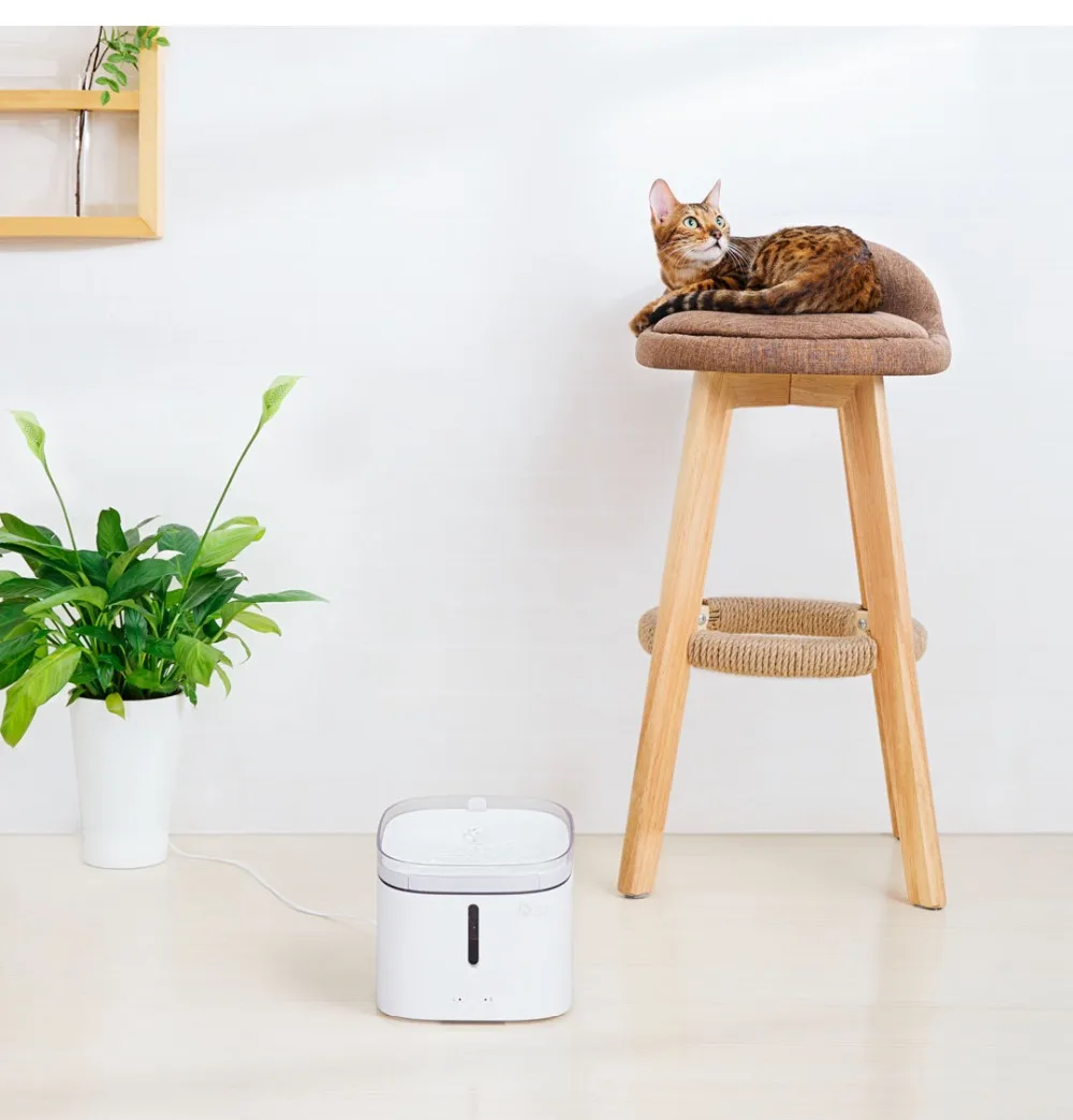 Xiaomi Mijia котенок щенок диспенсер для воды для домашних животных кошка Жилая Вода Фонтан 2L Электрический фонтан автоматический умный для собачьего питья чаша
