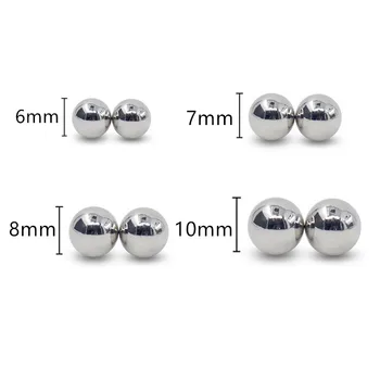 Metal strong Magnetic breast beads nipple clamps clips penis cock ring ball lock stretcher scrotum Bondage sex toys female male 6