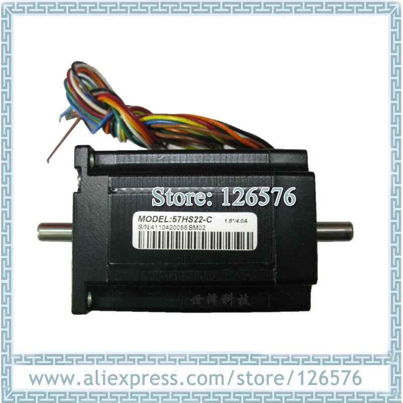 Оригинальный двухвальный гибридный шаговый двигатель Leadshine NEMA23 57HS22 C 2.2N.m 4.0A CNC|motor