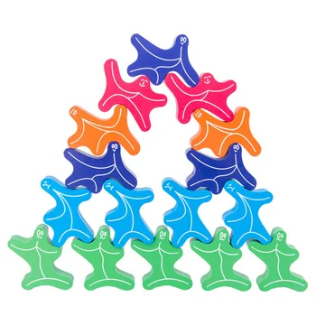 

1 Set Funny Creative Colorful Cute Ghost Building Block Stacking Toy Rainbow Toy Recognition Toy for Kids Learning Children