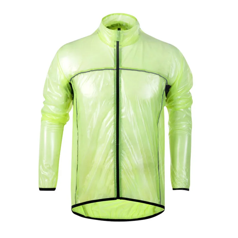 Непромокаемые куртки для женщин, мужская куртка для велоспорта, легкая куртка на молнии для пешего туризма, путешествий, велоспорта с капюшоном, водонепроницаемый дождевик - Цвет: Зеленый